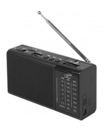 LTC φορητό ραδιόφωνο & ηχείο LXLTC2030 με φακό, USB/TF/AUX, μαύρο