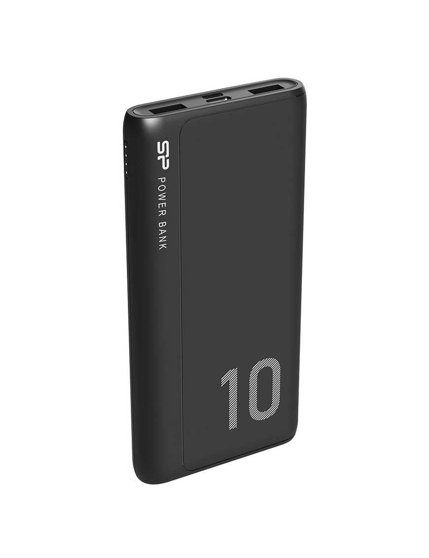 SILICON POWER power bank GP15, 10000mAh, 2x USB output, 2.1A, μαύρο