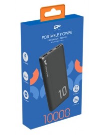 SILICON POWER power bank GP15, 10000mAh, 2x USB output, 2.1A, μαύρο