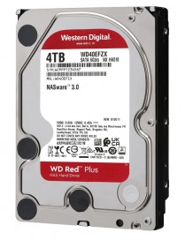 WD σκληρός δίσκος NAS 3.5" Red Plus, 4TB, 128MB cache, 5400RPM, SATA III