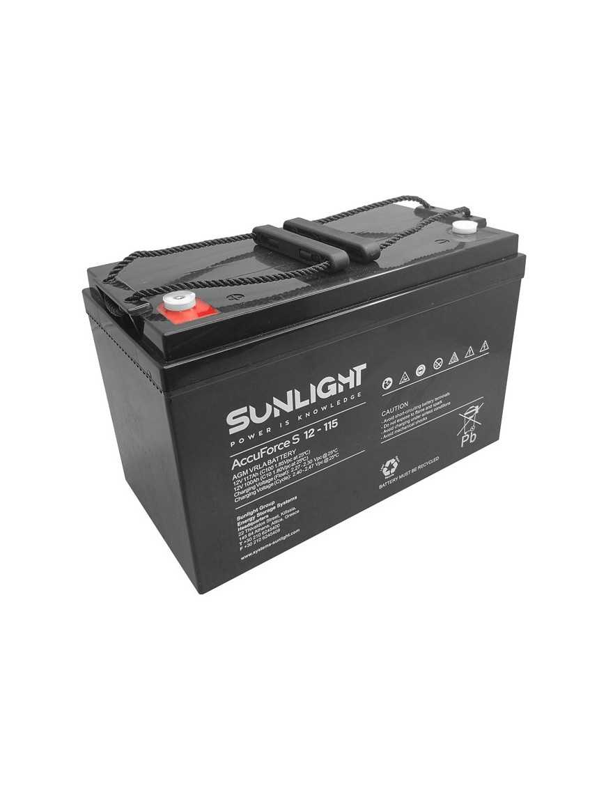 SUNLIGHT μπαταρία μολύβδου AccuForce S S12-115, 12V 115Ah