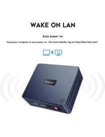 BEELINK mini PC Mini S, Intel CPU N5095, 8GB, 256GB SSD, Windows 11 Pro
