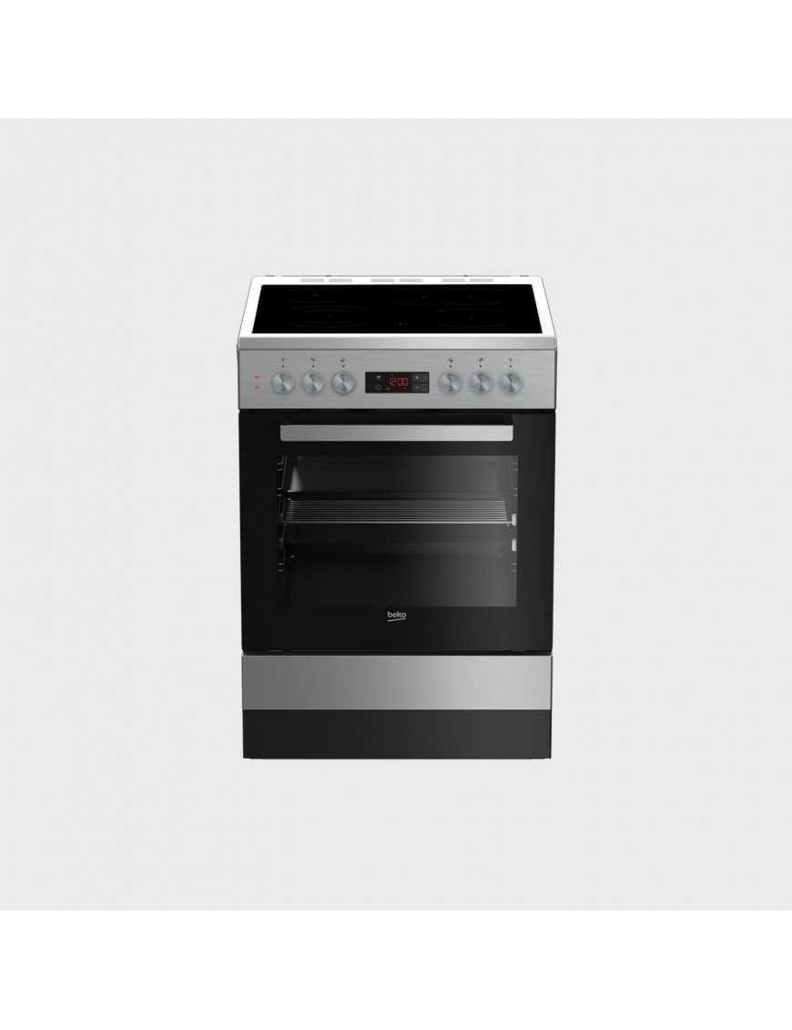 Beko FSM67320DXT Κουζίνα 65lt με Κεραμικές Εστίες