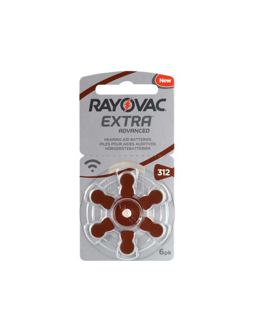 RAYOVAC μπαταρίες ακουστικών βαρηκοΐας 312MF, mercury free, 1.4V, 6τμχ