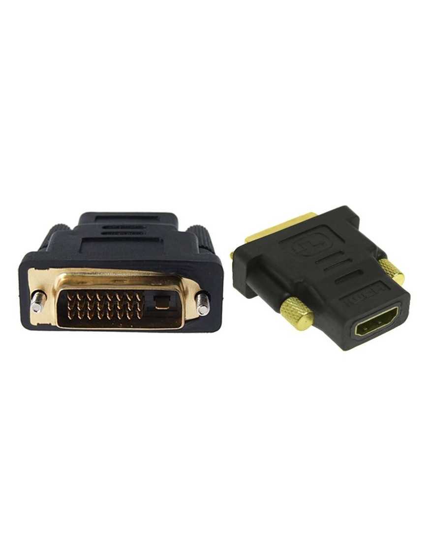 POWERTECH adapter HDMI 19pin θηλυκό σε DVI 24+1 αρσενικό