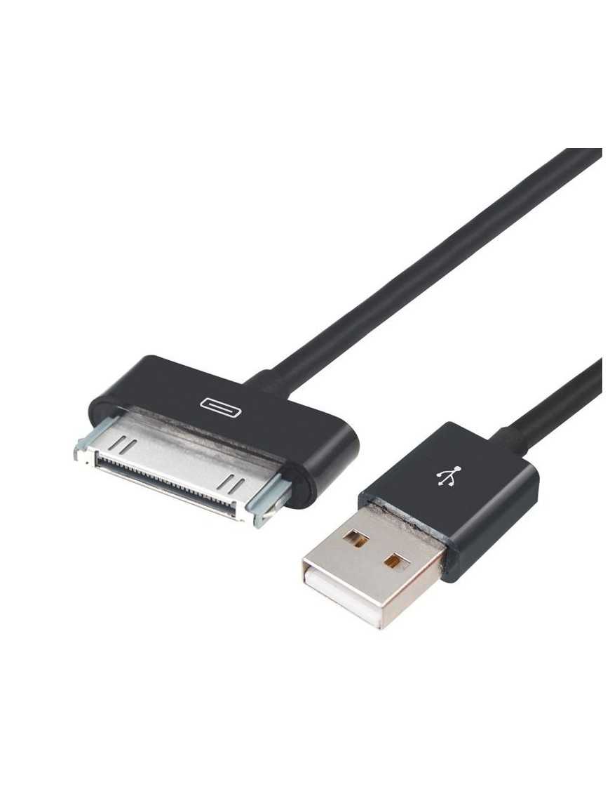 POWERTECH Καλώδιο USB 2.0 σε iPad & iPhone 4/4S CAB-U023, μαύρο, 1m