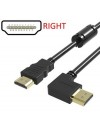 POWERTECH Καλώδιο HDMI (Μ) 19pin 1,4V, 90° right, 1.5m, Black