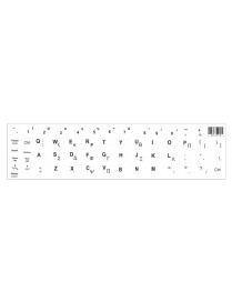 Αυτοκόλλητο universal για πληκτρολόγιο notebook, White (0.11mm)