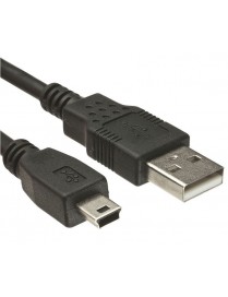 POWERTECH Καλώδιο USB 2.0 σε USB Mini, 5m, Black