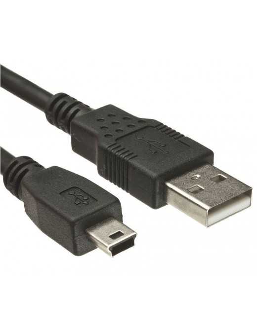 POWERTECH Καλώδιο USB 2.0 σε USB Mini, copper, 3m, μαύρο