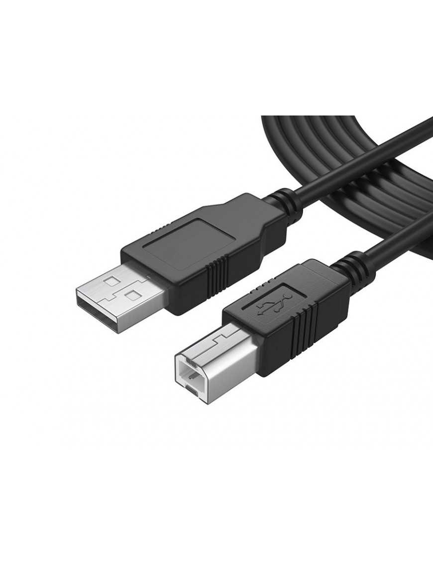 POWERTECH Καλώδιο USB 2.0 σε USB Type Β, copper, 5m, μαύρο