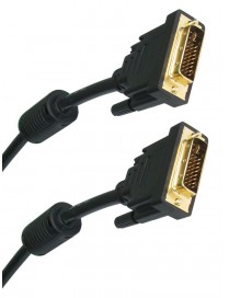 POWERTECH Καλώδιο DVI-I σε DVI-I CAB-DVI001, 2x Ferrites, μαύρο, 1.5m