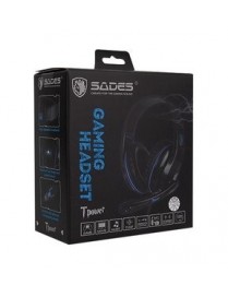 SADES Gaming headset Tpower με 40mm ακουστικά, Blue