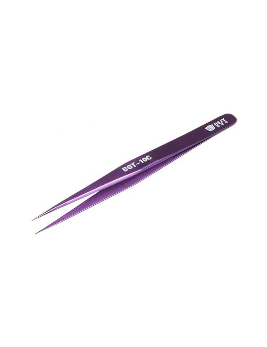 BEST Τσιμπίδα BST-10C, Stainless Steel, ESD, Ίσια