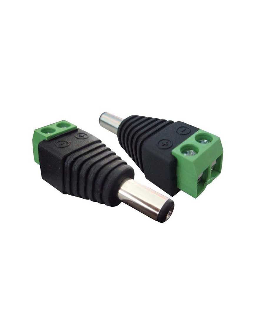 Βύσμα τροφοδοσίας DC αρσενικό ST-DC05, 5.5 x 2.1mm, σε κλέμα, 5 τμχ