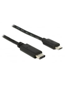 POWERTECH Καλώδιο USB Type-C σε USB Micro CAB-UC011, 1m, μαύρο