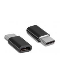 POWERTECH Adapter USB Type-C σε Micro USB CAB-UC019, μαύρο