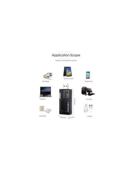 KEWEISI Συσκευή ελέγχου θύρας USB KWS-10VA, 2x USB Output, 3-9V