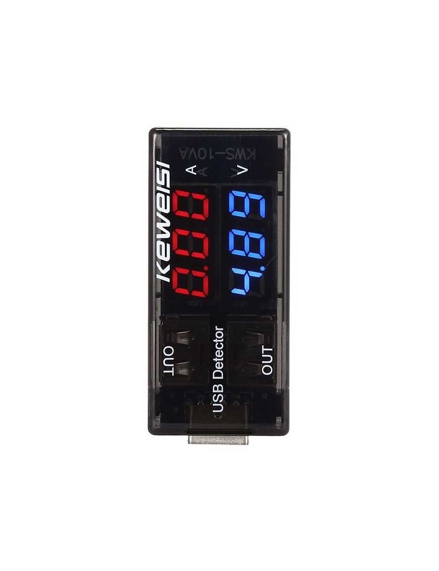 KEWEISI Συσκευή ελέγχου θύρας USB KWS-10VA, 2x USB Output, 3-9V