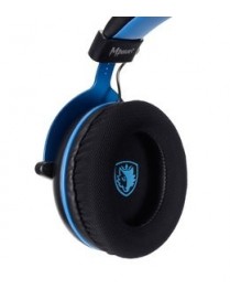 SADES Gaming Headset Mpower, Multiplatform, 3.5mm, 50mm ακουστικά, μπλε