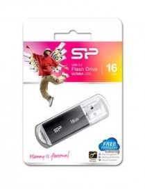 SILICON POWER USB Flash Drive Ultima U02, 16GB, USB 2.0, μαύρο