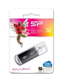SILICON POWER USB Flash Drive Ultima U02, 32GB, USB 2.0, μαύρο