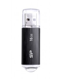 SILICON POWER USB Flash Drive Ultima U02, 16GB, USB 2.0, μαύρο
