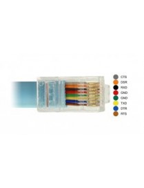 DELOCK Καλώδιο Serial RS-232 DB9 female σε RJ45 male, 1m, μπλε