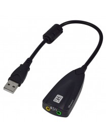 POWERTECH USB κάρτα ήχου SLOT-021, 5Hv2, Virtual 7.1 channels