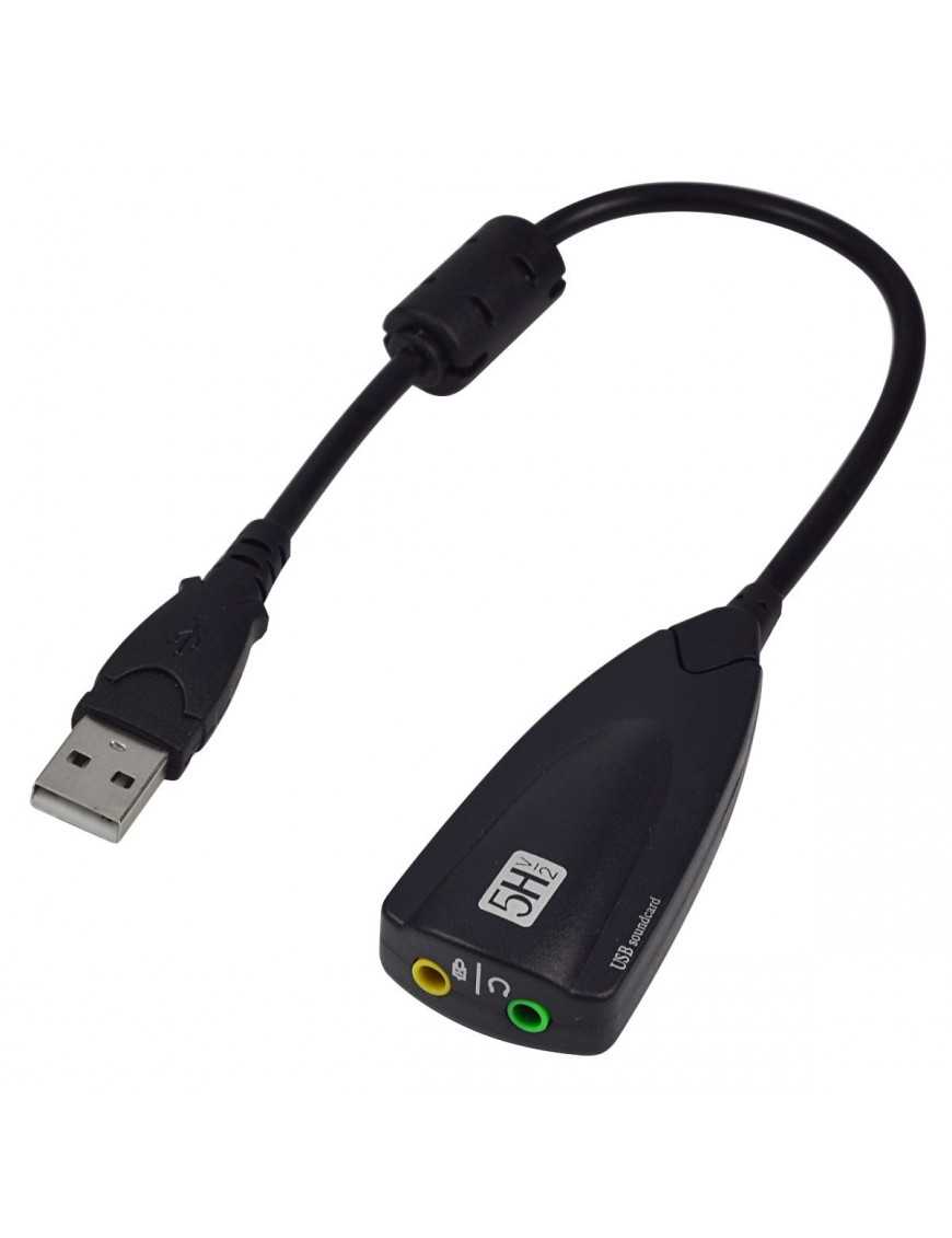 POWERTECH USB κάρτα ήχου SLOT-021, 5Hv2, Virtual 7.1 channels