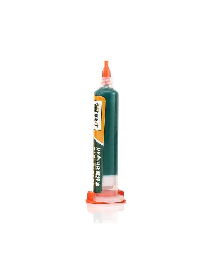 BEST PCB Repairing UV Solder mask ink BST-UVH900, 10cc, πράσινο