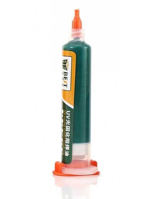 BEST PCB Repairing UV Solder mask ink BST-UVH900, 10cc, πράσινο