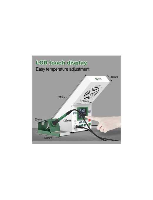 BEST Soldering Station BST-938 με σταθμό απορόφησης καπνού και LED φως