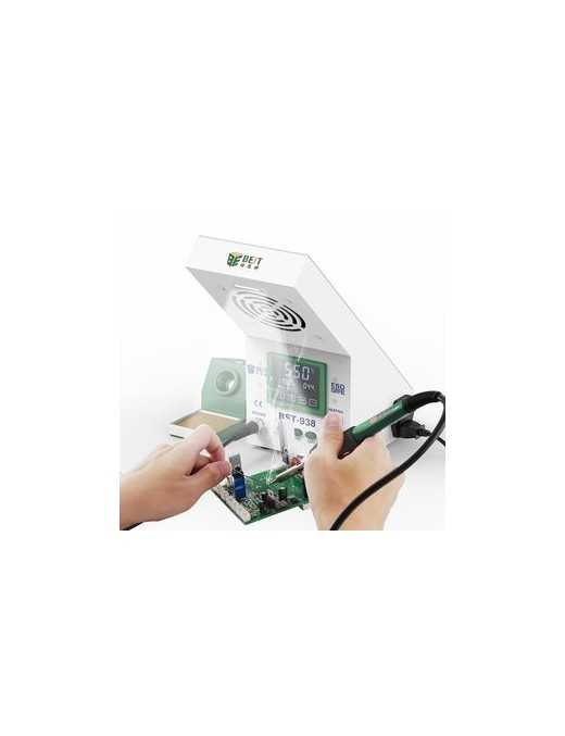 BEST Soldering Station BST-938 με σταθμό απορόφησης καπνού και LED φως