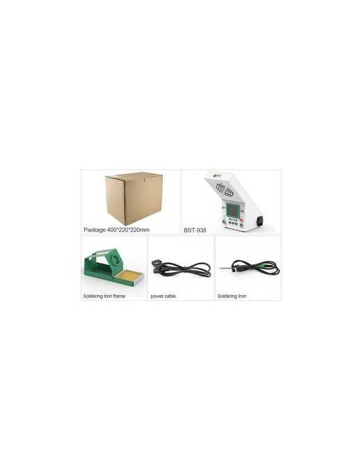 BEST Soldering Station BST-938 με σταθμό απορόφησης καπνού και LED φως