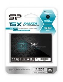 SILICON POWER SSD A55 512GB, 2.5", SATA III, 560-530MB/s 7mm, TLC
