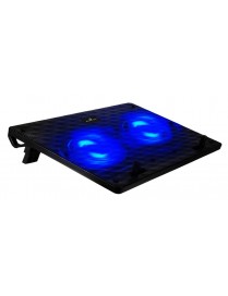 POWERTECH Βάση & ψύξη laptop PT-739 έως 17", 2x 120mm fan, LED, μαύρο