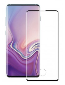 POWERTECH Tempered Glass 3D, half glue, curved, Samsung S10 Plus, μαύρο