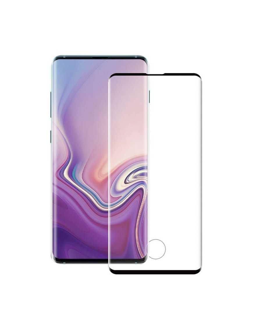 POWERTECH Tempered Glass 3D, half glue, curved, Samsung S10 Plus, μαύρο