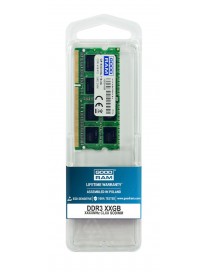 GOODRAM Μνήμη DDR3 SODIMM GR1600S364L11-8G, 8GB, 1600MHz PC3-12800, CL11