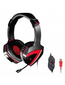 BLOODY Gaming Headset BLD-G501, 7.1CH, 40mm, USB, 100dB, μαύρα