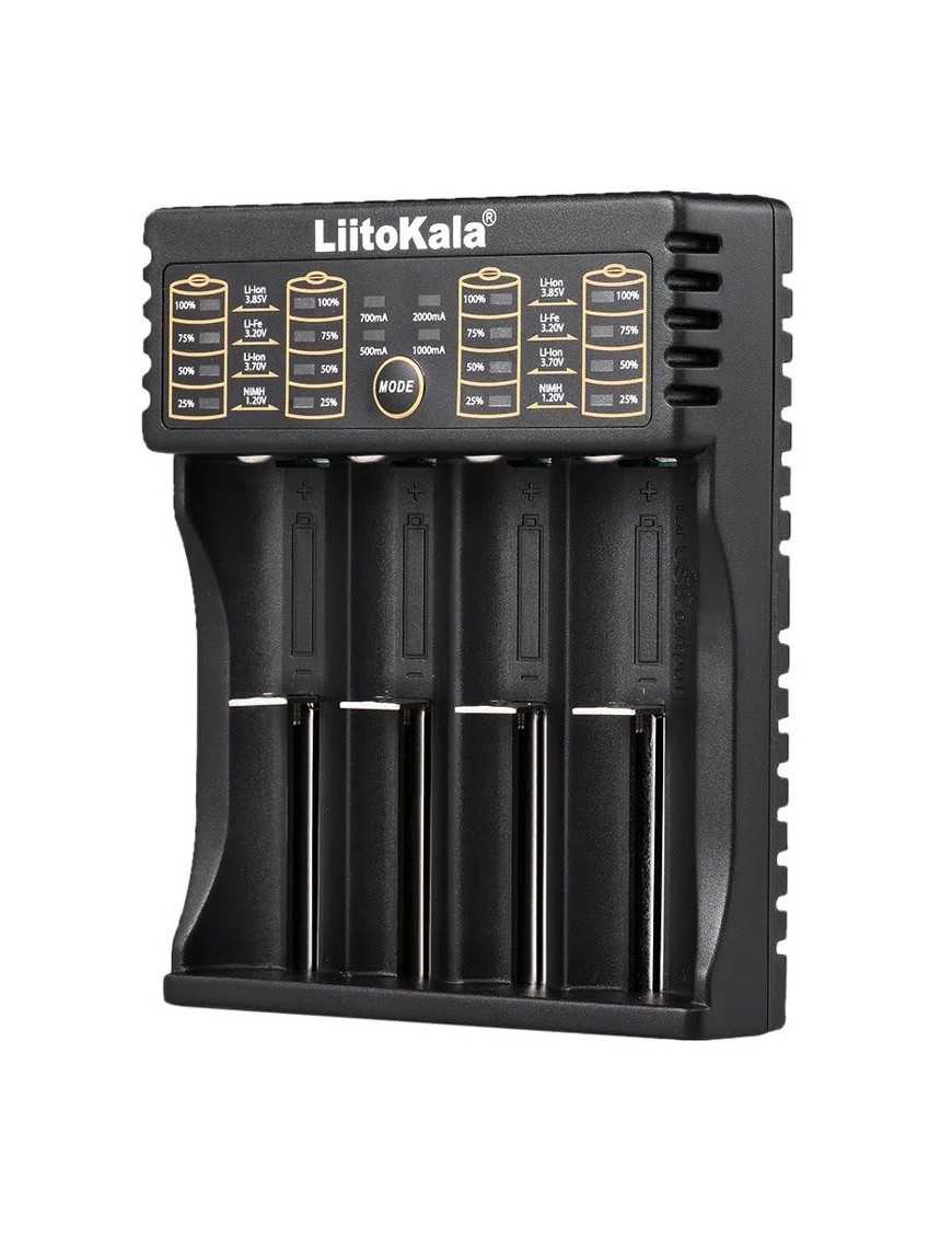 LIITOKALA φορτιστής LII-402 για μπαταρίες NiMH/CD, Li-Ion, IMR, 4 slots