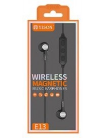 YISON Bluetooth earphones E13-BK με μικρόφωνο HD, Magnetic, 10mm, μαύρα