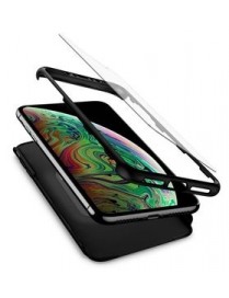 POWERTECH Θήκη Body 360° με Tempered Glass για Samsung A20, μαύρη