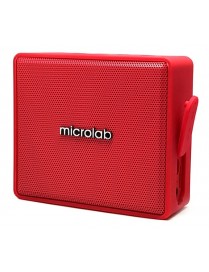 MICROLAB Φορητό ηχείο D15, bluetooth/3.5mm/SD Card, 3W RMS, κόκκινο