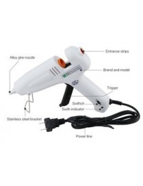 BEST Πιστόλι θερμικής σιλικόνης BST-B-F, 40W, λευκό