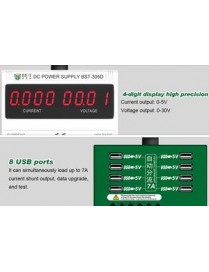 BEST Power supply BST-305D, 30V/5A, AC/DC, 8x USB