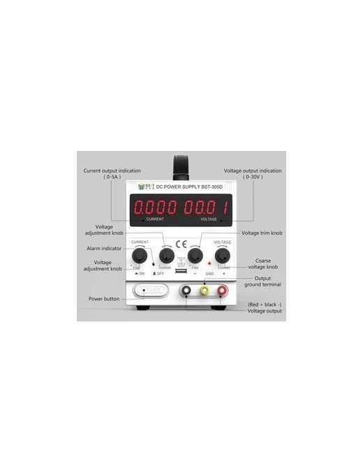 BEST Power supply BST-305D, 30V/5A, AC/DC, 8x USB