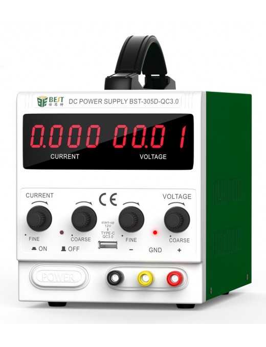 BEST Power supply BST-305D, 30V/5A, AC/DC, 8x USB