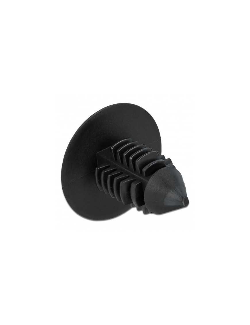 DELOCK Πλαστική τάπα 60187 για κάλυψη οπών, 15x14.5mm, μαύρη, 10τμχ